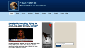 What Newshounds.us website looked like in 2021 (3 years ago)