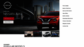 What Nissan.com.au website looked like in 2021 (3 years ago)