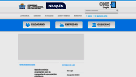 What Neuquen.gov.ar website looked like in 2021 (3 years ago)