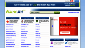What Namejet.com website looked like in 2021 (3 years ago)