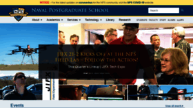 What Nps.edu website looked like in 2021 (3 years ago)