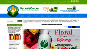 What Naturesgardencandles.com website looked like in 2021 (3 years ago)