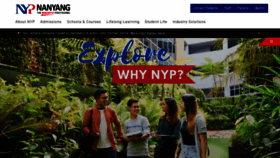 What Nyp.edu.sg website looked like in 2021 (3 years ago)