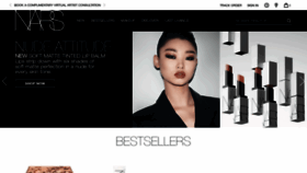 What Narscosmetics.com website looked like in 2021 (3 years ago)