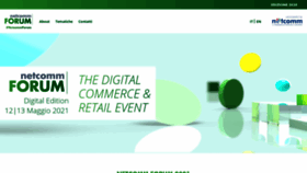 What Netcommforum.it website looked like in 2021 (5 years ago)