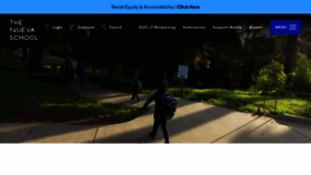 What Nuevaschool.org website looked like in 2021 (3 years ago)