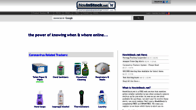 What Nowinstock.net website looked like in 2021 (3 years ago)