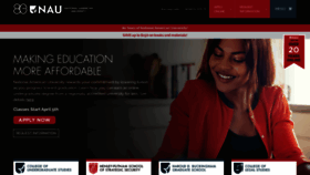 What National.edu website looked like in 2021 (3 years ago)