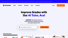 What Numerade.com website looked like in 2021 (3 years ago)