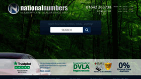 What Nationalnumbers.co.uk website looked like in 2021 (4 years ago)