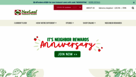 What Newleaf.com website looked like in 2021 (3 years ago)