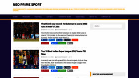 What Neoprimesport.com website looked like in 2021 (3 years ago)
