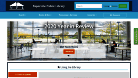 What Naperville-lib.org website looked like in 2021 (3 years ago)