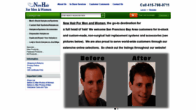 What Newhairformen.com website looked like in 2021 (3 years ago)
