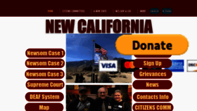 What Newcaliforniastate.com website looked like in 2021 (3 years ago)