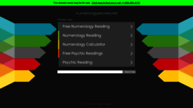What Numerologysecrets.net website looked like in 2021 (3 years ago)