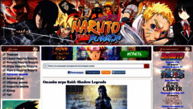 What Narutoplanet.ru website looked like in 2021 (4 years ago)