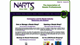 What Narts.org website looked like in 2021 (3 years ago)