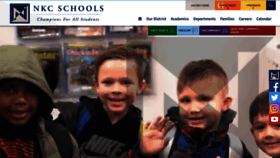 What Nkcschools.org website looked like in 2021 (3 years ago)
