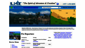 What Nepaltrek.net website looked like in 2021 (3 years ago)