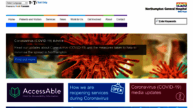 What Northamptongeneral.nhs.uk website looked like in 2021 (3 years ago)