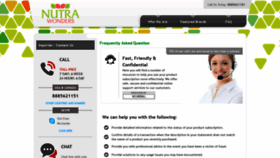 What Nutra-wonders.com website looked like in 2021 (3 years ago)