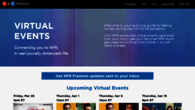 What Nprpresents.org website looked like in 2021 (3 years ago)