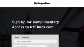 What Nytimesaccess.com website looked like in 2021 (3 years ago)