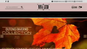 What Ninaluxo.com.br website looked like in 2021 (3 years ago)