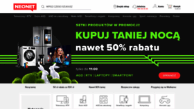 What Neonet.pl website looked like in 2021 (3 years ago)