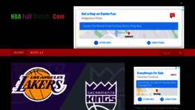 What Nbafullmatch.com website looked like in 2021 (3 years ago)