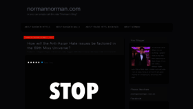 What Normannorman.com website looked like in 2021 (3 years ago)