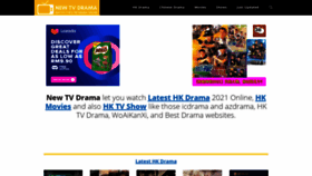 What Newtvdrama.com website looked like in 2021 (3 years ago)