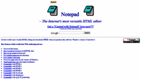 What Notepad.org website looked like in 2021 (3 years ago)