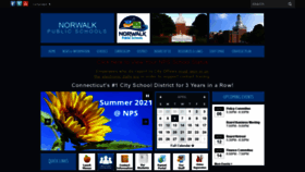 What Norwalkps.org website looked like in 2021 (3 years ago)