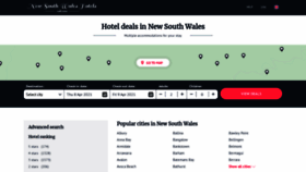What Newsouthwaleshotels.net website looked like in 2021 (3 years ago)
