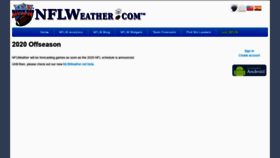 What Nflweather.com website looked like in 2021 (3 years ago)