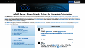 What Neos-server.org website looked like in 2021 (3 years ago)