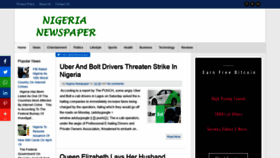 What Nigerianewspaper.com.ng website looked like in 2021 (3 years ago)