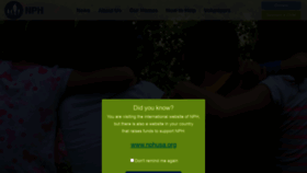 What Nph.org website looked like in 2021 (4 years ago)
