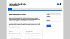 What Namessite.com.au website looked like in 2021 (3 years ago)