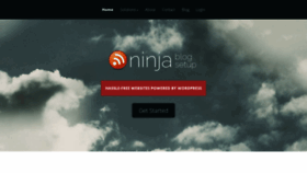 What Ninjablogsetup.com website looked like in 2021 (3 years ago)