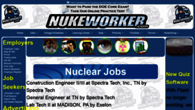 What Nukeworker.com website looked like in 2021 (2 years ago)