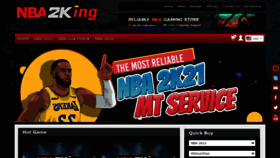 What Nba2king.com website looked like in 2021 (3 years ago)