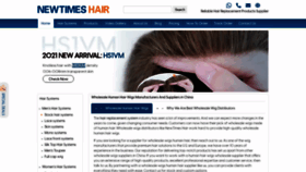 What Newtimeshair.com website looked like in 2021 (3 years ago)