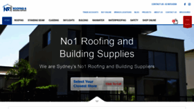 What No1roofing.com.au website looked like in 2021 (3 years ago)