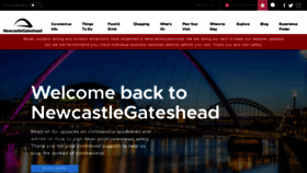 What Newcastlegateshead.com website looked like in 2021 (3 years ago)