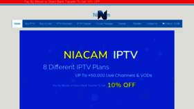 What Niacam.com website looked like in 2021 (2 years ago)