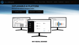 What Neuraldesigner.com website looked like in 2021 (2 years ago)