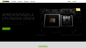 What Nvidia.com.br website looked like in 2021 (2 years ago)